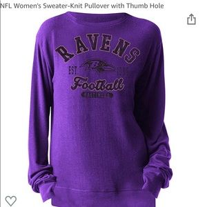 NFL Baltimore Ravens sweater knit pullover M NWT
